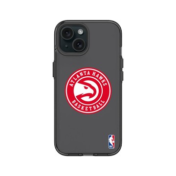 iPhone 15 Clear 酷墨灰 - NBA - Logo-亞特蘭大老鷹 Atlanta Hawks