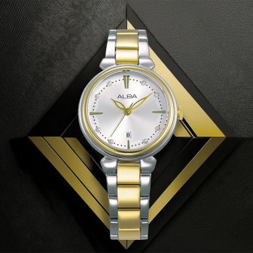 ALBA 雅柏 優雅時尚大三針女錶 新春換新 送禮首選-30mm(AH7EV8X1/VJ22-X459K)