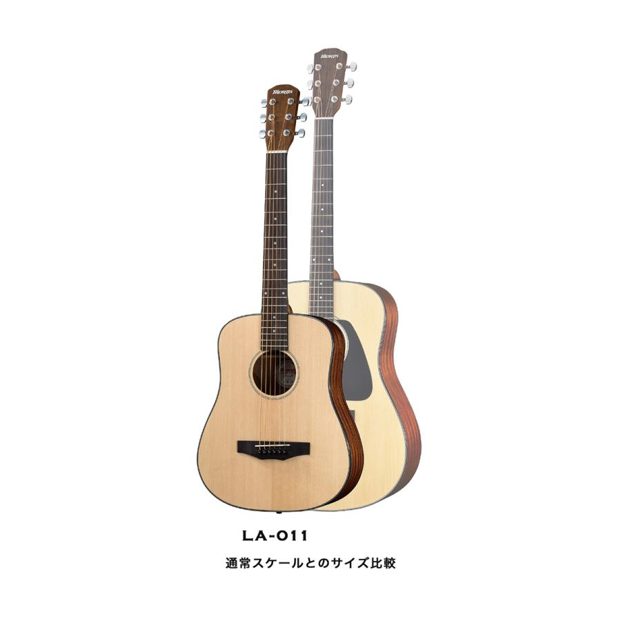 MORRIS モーリス LA-011 NAT (ナチュラル) ミニアコースティックギター キッズギター ショートスケール ソフトケース付属