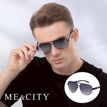 【SUNS】ME&CITY 紳士飛行官太陽眼鏡 抗UV400(ME 110005 A600)