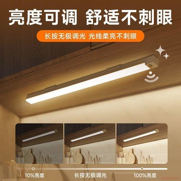 桃園出貨✨免佈線櫥櫃燈人體感應無線充電小夜燈家用夜間過道衣櫃LED燈條