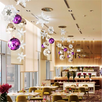 聖誕立體銀絲雪花球組 雪花聖誕球掛飾套裝 聖誕 diy佈置  台灣賣家  台灣出貨