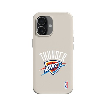 iPhone 17 SolidX 貝殼灰 - NBA - Logo-奧克拉荷馬市雷霆 Oklahoma City Thunder - Light