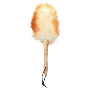 Nature Living 羊毛除塵撢 掸毛長約18cm 手柄長約16cm  混合顏色  1支