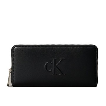 Calvin Klein 男士皮夾 短夾 平滑真皮革 男夾 零錢袋 錢包 C68958 黑色CK(現貨)▶指定Outlet商品5折起☆現貨【送禮首選★APP下單點數4倍送】