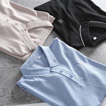 親膚軟糯檔次搞 外貿工廠余單 男士夏季輕時尚商務休閑POLO衫短袖