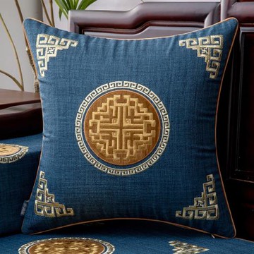 中式靠墊抱枕客廳床頭軟包辦公室靠背枕沙發不含芯腰靠座椅靠背墊