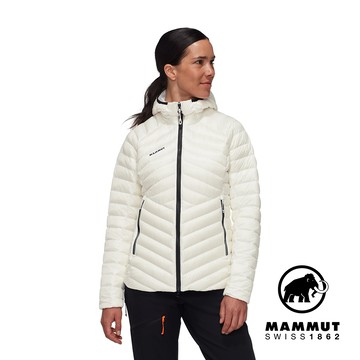 【Mammut 長毛象】Broad Peak IN Hooded Jkt W 防潑水羽絨外套 女款 白色 #1013-02971