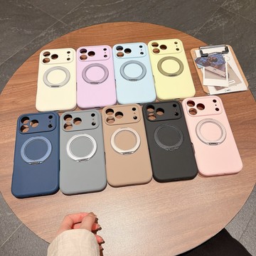 純色360旋轉磁吸支架 全包相機按鍵保護 iphone7promax磁吸手機殼 17蘋果保護殼 當季新款