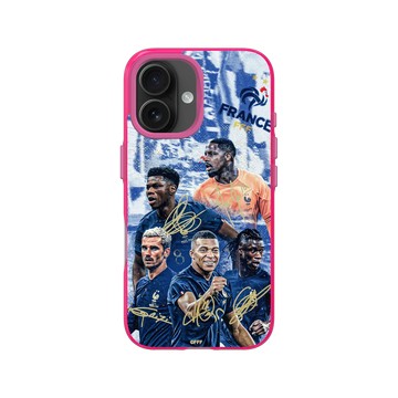iPhone 16 Clear 粉漾桃 - FFF - France National team - Signatures 1