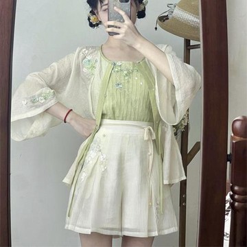AQ505漢元素新中式短褲紙樣裙褲女裝褲子打版裁剪樣板圖