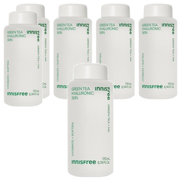 INNISFREE 台灣公司貨 綠茶玻尿酸保濕調理液  170ml  6瓶