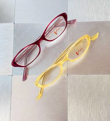 摩登 普普風 Deadstock Vingtaine日本品牌 膠框古董眼鏡 紅色款