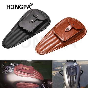 復古 機車油箱袋 粘貼式  皮革 防潑水 油箱包 哈雷 VN900 MY rebel500 偉士牌