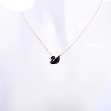 SWAROVSKI 施華洛世奇 Swan 鏈墜 鍍玫瑰金色 5204133