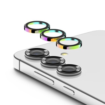 KMDESIGN 極光強化玻璃金屬環相機鏡頭保護貼  Galaxy S25 Plus  1個