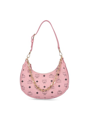 MCM aren Crescent Hobo Bag