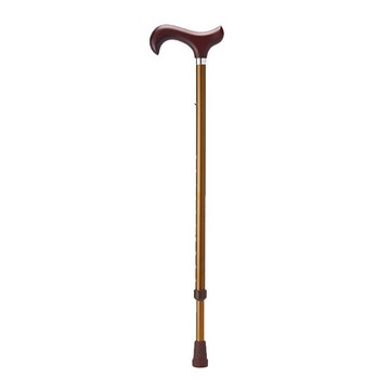 【海夫健康生活館】Merry Sticks 悅杖醫療用手杖(未滅菌)低調奢華系列 2段式 立體霧面顆粒紋手杖(時尚駝色)