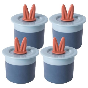 美得像專櫃 兔耳洗面乳起泡器  深藍色  4個