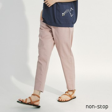 non-stop 日常百搭棉質九分休閒褲-5色