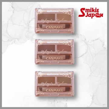 🧡【日本正品直購】CANMAKE Styling Dual Eyebrow 01 天然棕色 蠟底 x 粉底 柔和立體眉毛