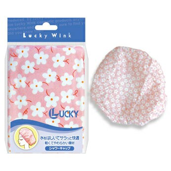 【晨光】日本 LUCKY浴帽 粉色小白花(069580)【現貨】