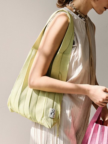 Lucky Pleats Knit Bag L Starry (ALL)