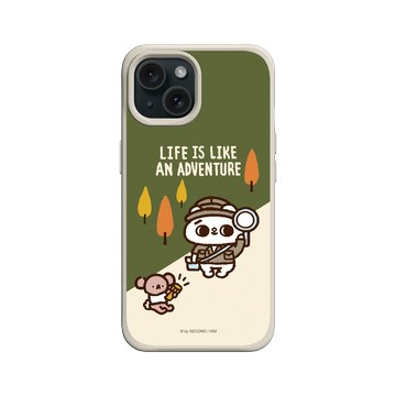 iPhone 15 SolidX 貝殼灰 - 爽爽貓 Song Song Meow by SECOND - 冒險爽爽貓