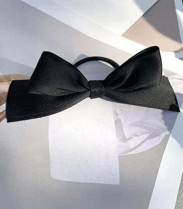 原創可愛減齡溫柔蝴蝶結酒紅色黑色藏青色發圈皮筋頭繩發繩頭飾品