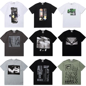 2022夏季新款CAVEMPT日系復古CAV EMPT CE短袖男女情侶T恤寬松tee