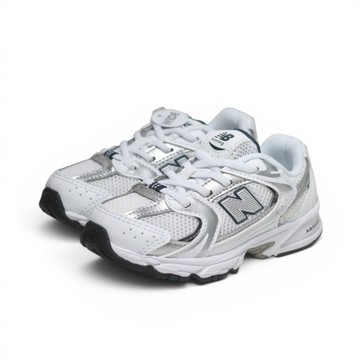 NEW BALANCE 童鞋 NB 530 白藍銀 免鞋帶 小童 IZ530SB1