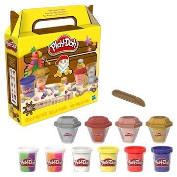 Hasbro 孩之寶 Play-Doh 培樂多 閃亮黏土提盒  海盜尋寶  1盒