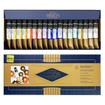 韓國【Mission】金級水彩 7ml / 18色 MWC-7018