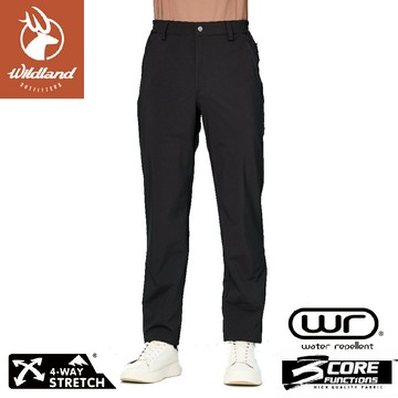 【Wildland 荒野 男 彈性超輕三層超潑山旅機能褲《黑》】0B22308/機能褲/運動褲/休閒褲