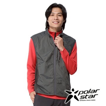 【PolarStar】男保暖背心『礫石灰』P24227 戶外 露營 登山 健行 休閒 時尚 保暖 背心