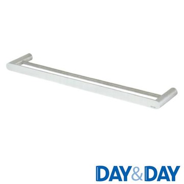 DAY&DAY 經典簡約 不鏽鋼60cm雙桿毛巾掛桿 啞光銀