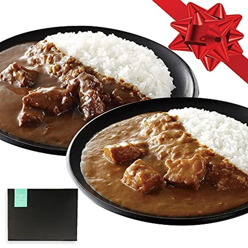 北海道 十勝牛 カレー かみふらの 豚 ＆ ななつぼし カレー お米 御礼 御祝 グルメ ギフト 北国からの贈り物