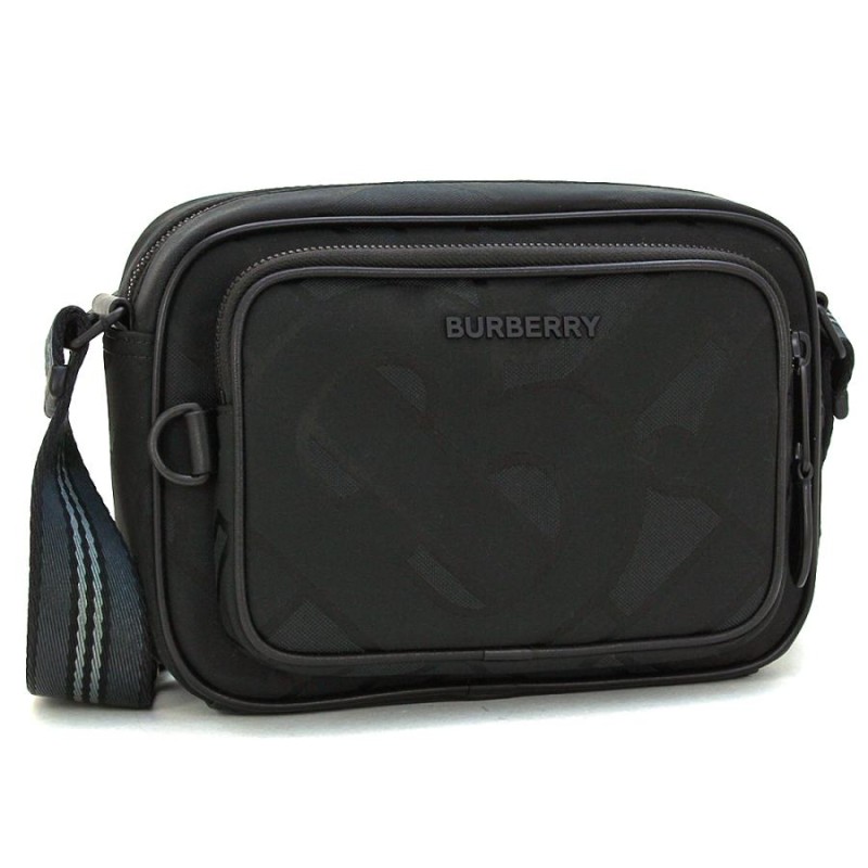 BURBERRY モノグラムジャカード パディバッグ ブラック 80437081