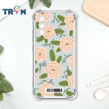 TRON 三星 S21 平塗手繪花朵D款 四角防摔載具殼 軟殼 手機殼