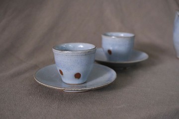 淡藍- 茶杯盤組