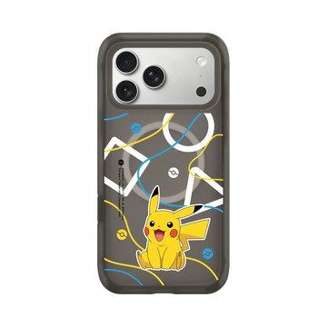 iPhone 17 Pro Max AirX 本質黑 - 寶可夢 Pokemon - 幾何系列-皮卡丘
