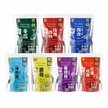 【太禓食品-嗑糖】脈輪黑糖茶磚 七種口味任選(350g/包)