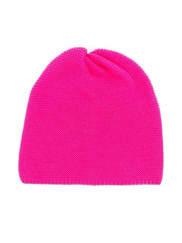 Little Bear - virgin wool knitted beanie - kids - Virgin Wool - 44 cm - Pink