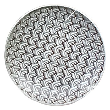 白柚紋 日本製 25.7 x 3.5cm 白紋  1個