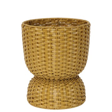 Handed By Twist編織盆器S 黃