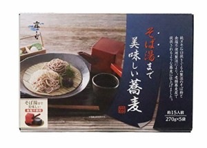 はくばく 霧しな そば湯まで美味しい蕎麦セット 270g×5袋