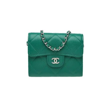 CHANEL AP0238 經典魚子醬迷你鏈條卡包斜背包 (2020)