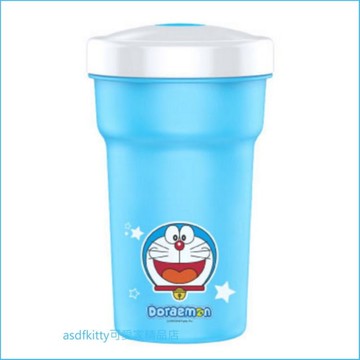 asdfkitty*哆啦A夢防漏吸管杯/學習杯/水杯-300ML-韓國製