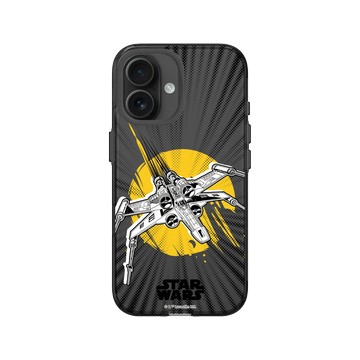 iPhone 16 Clear (相機按鈕) 酷墨灰 - 迪士尼-星際大戰 Star Wars - 星際大戰 – X 翼戰機