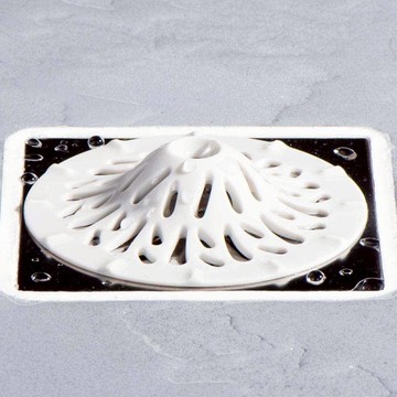 中浴山 浴室毛髮濾網 極地灰